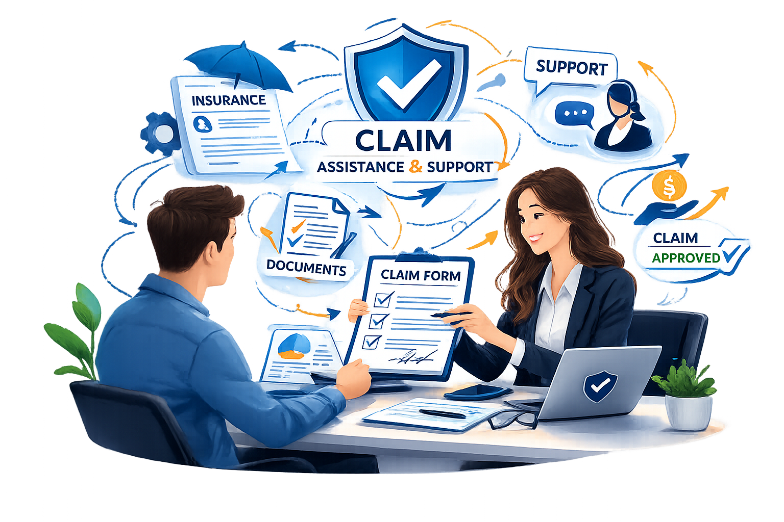 claim assistance and support